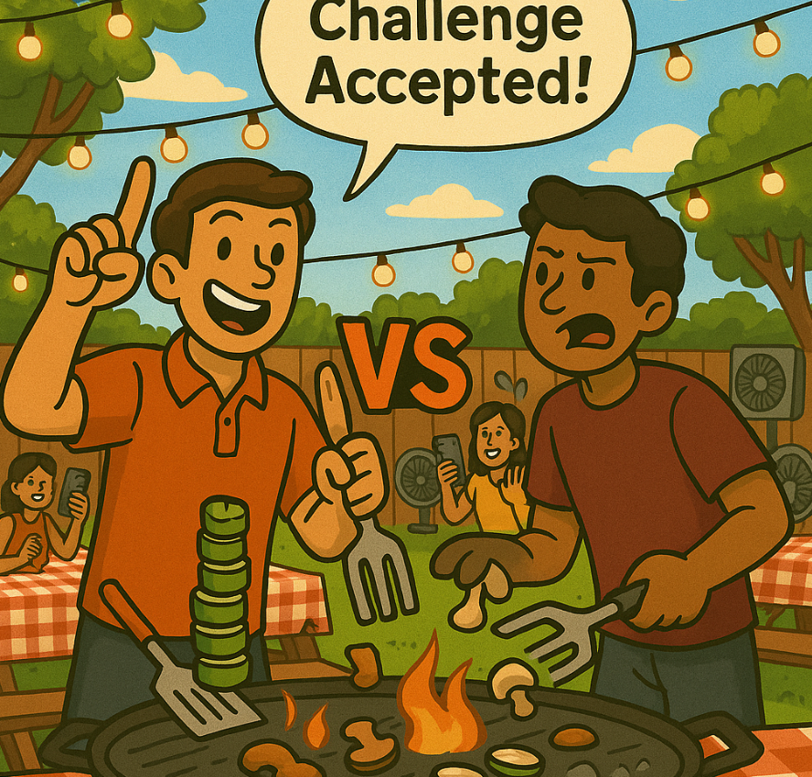 A tiny laptop in the palm of a hand