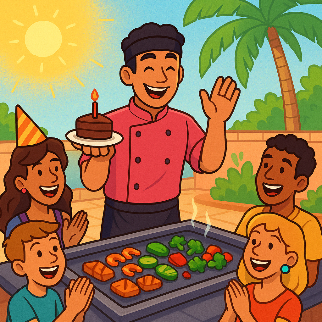 A tiny laptop in the palm of a hand