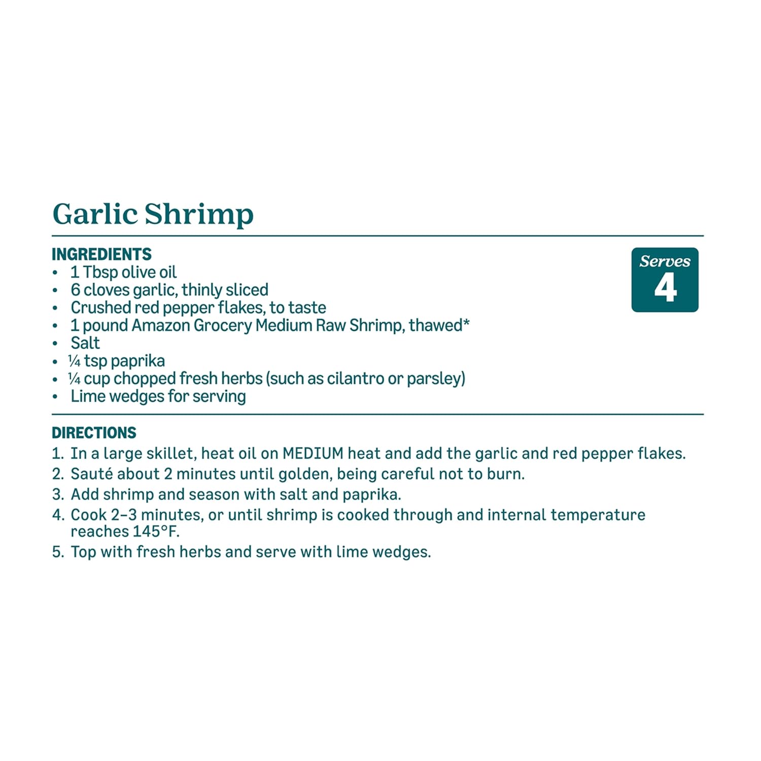 Amazon Grocery, Medium Raw Shrimp, 16 Oz (Previously Fresh Brand, Packaging May Vary)